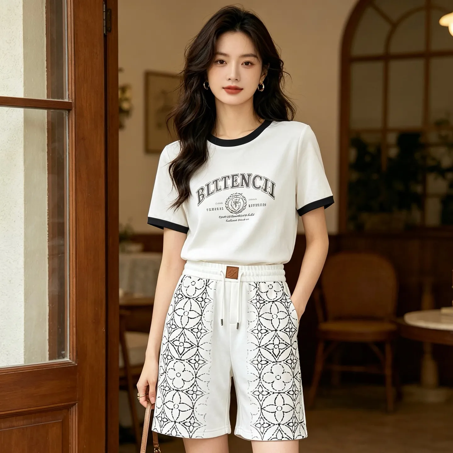 Louis Vuitton/Louis Vuitton 26ss mottled presbyopic print shorts